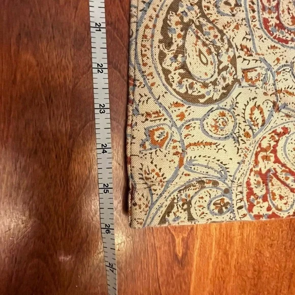 LAUREN RALPH LAUREN Pants Size 4 Linen Cotton Blend Summer Perfect Paisley Print - Picture 10 of 10